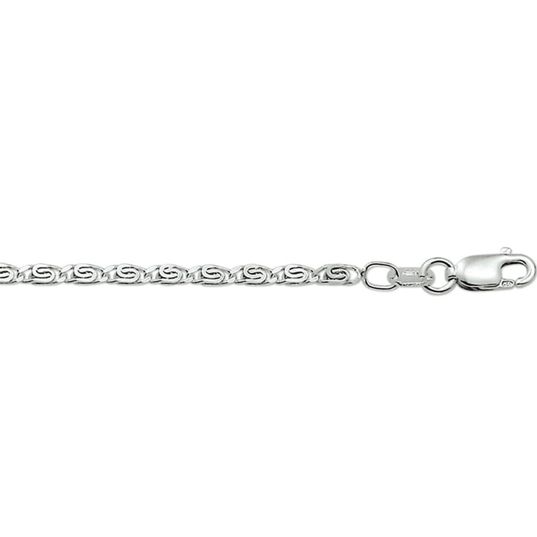 armband grieks 2,5 mm 18 cm zilver