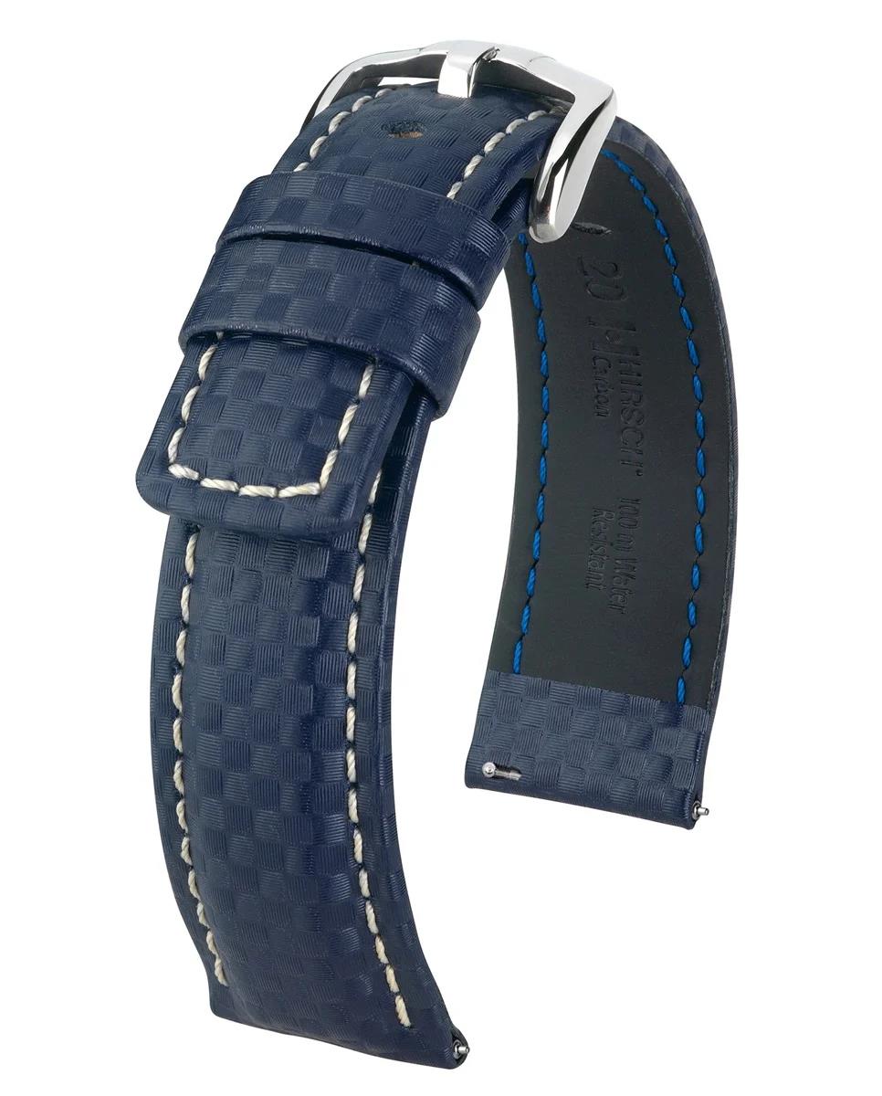 HIRSCH CARBON L BLUE CALF 20/18MM