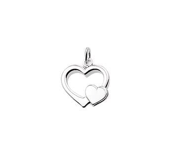 Gerhodineerd Zilveren Hart Hanger – Elegant & Tijdloos