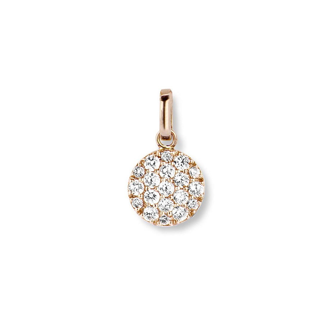 Eolo pendant in 18K rose gold with diamonds 92E208A