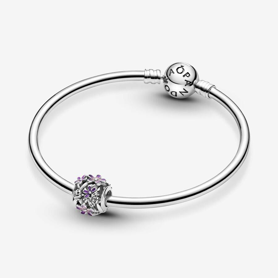 Openwork Purple Daisy Charm 798772C02
