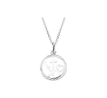 Collier met hanger Geloof hoop en liefde