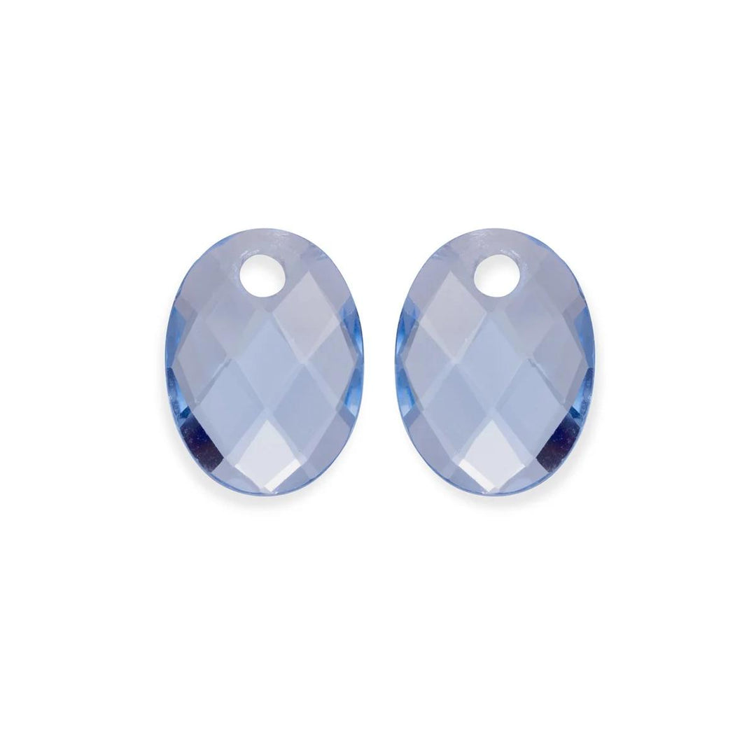 Earstones | Medium Oval - Aquamarine EAGEM56-MO