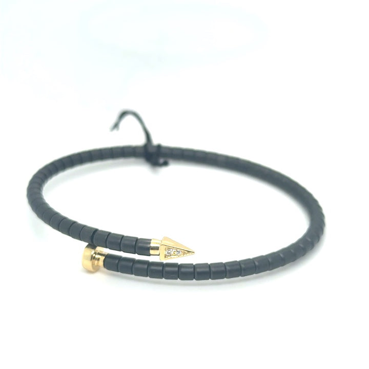 18kt Orotech Bracelet Zwart Ceramic B10-22SYW 0.03ct