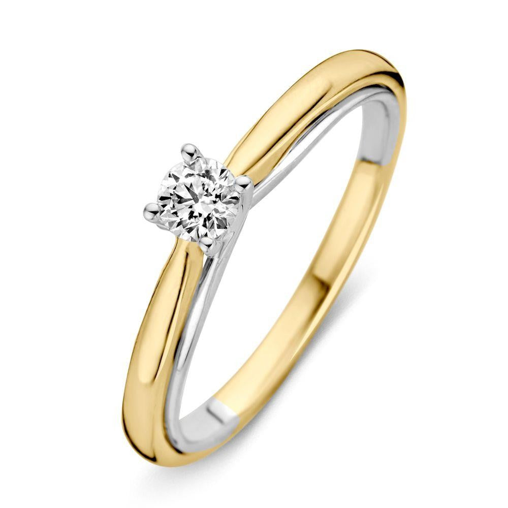 14 kt Ring bicolor briljant 0.25 crt RG416371