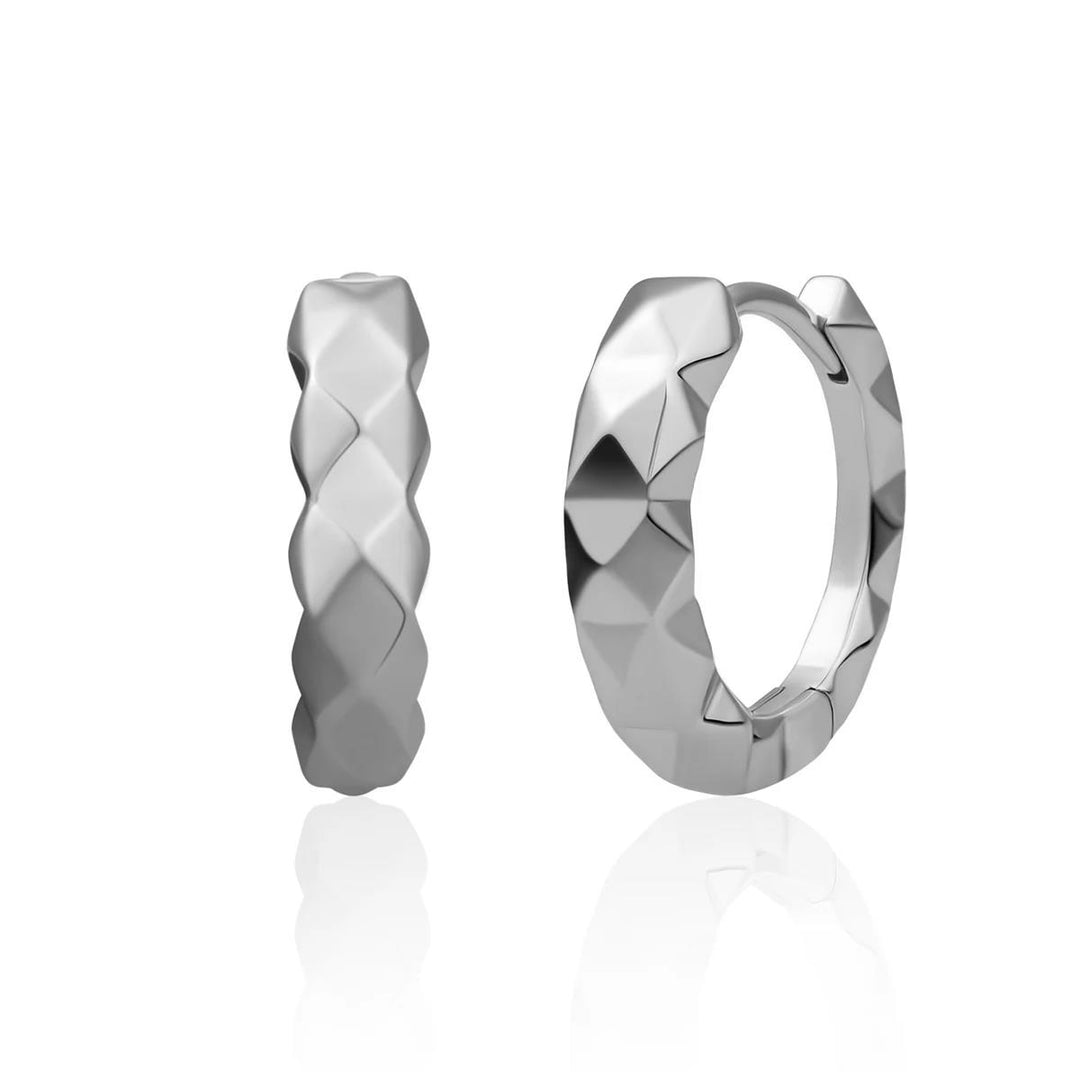 Earrings | Fuse Huggies - Silver EAS28