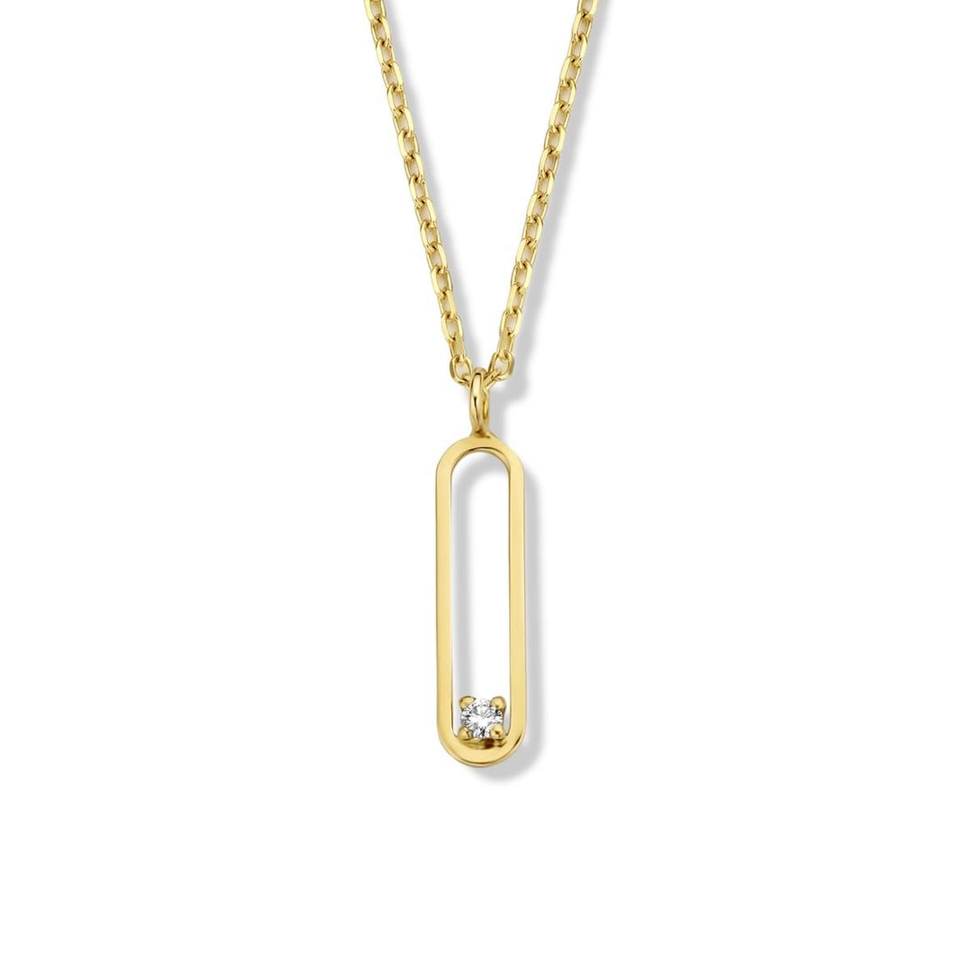 18 kt hanger et collier diamant