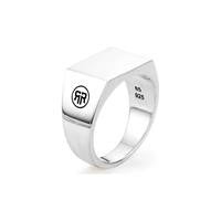 Ring Rectangle Silver Shine rebel and rose RR-RG027-S-63