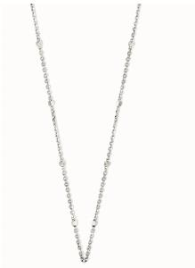 18 kt witgouden collier 45 cm 1.1 mm