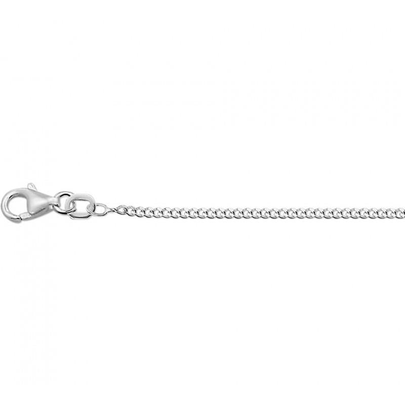 14 kt witgouden gourmett collier 42 cm W1135/42/1