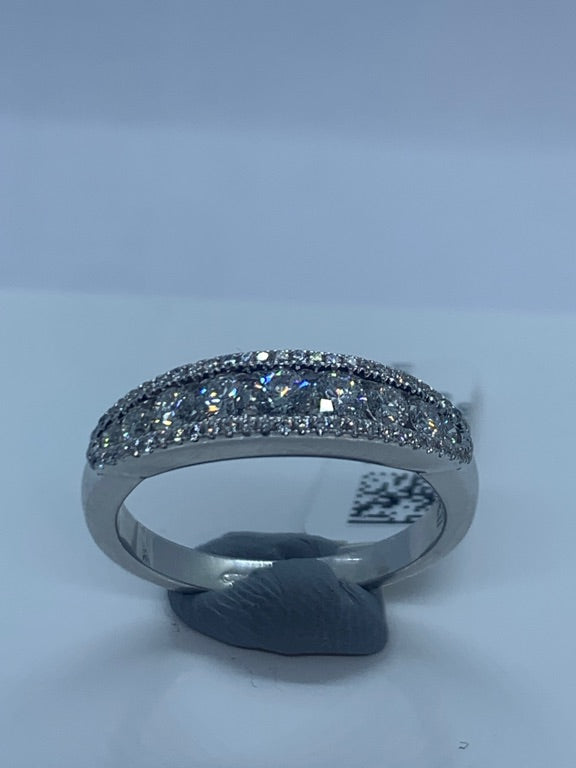 18 kt witgouden ring Damaso gezet met diamant 0.58 ct Tw/Vs1