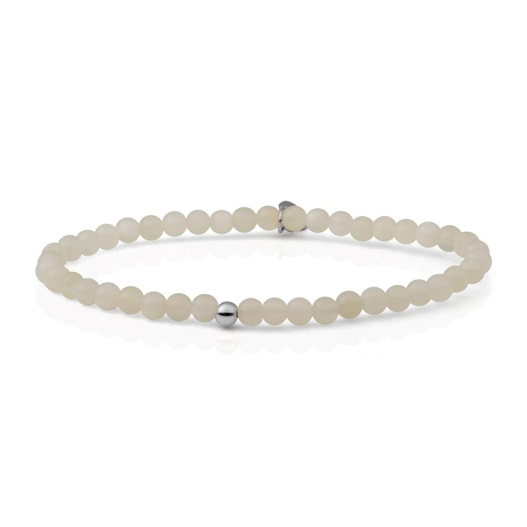 Moonstone Saturn small - Silver SB-GEM54-ADD-4MM
