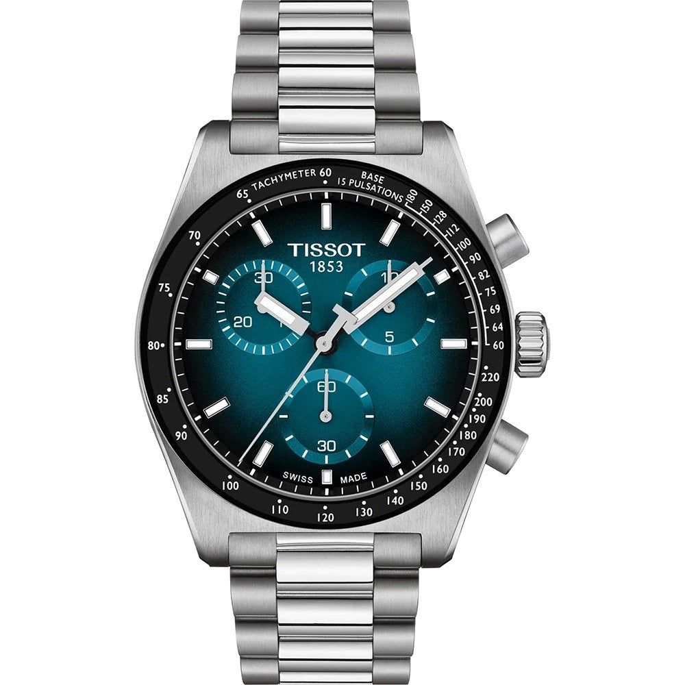 Tissot PR516 chronograaf T149.417.11.041.01 staal blauw 40mm