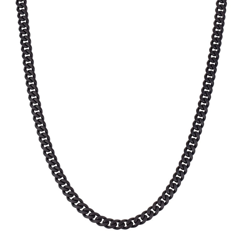 Aze Jewels Necklace Gourmette Eight - Noir 50-60cm