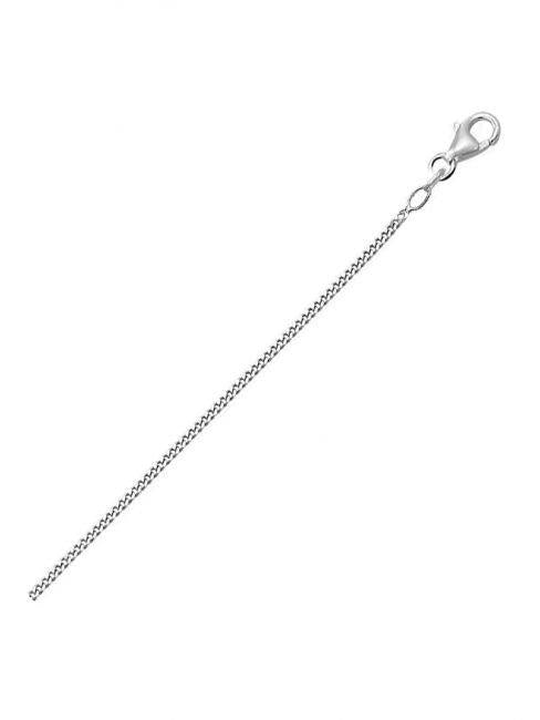14 kt witgouden collier 50 cm 1.4 mm