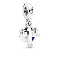 Airplane silver dangle 798027CZ