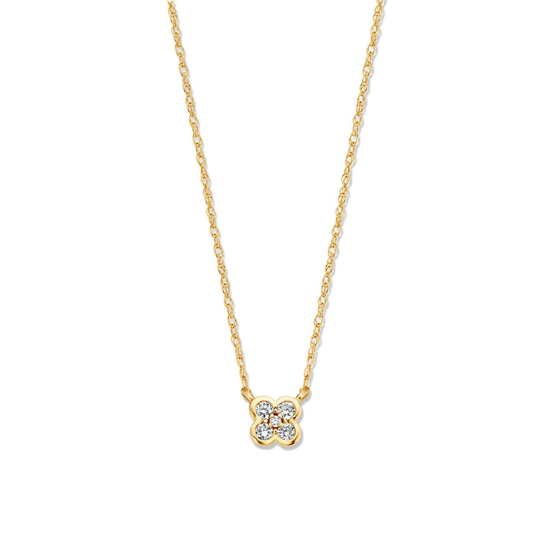Collier geelgoud briljant 0,09 crt. CG116791