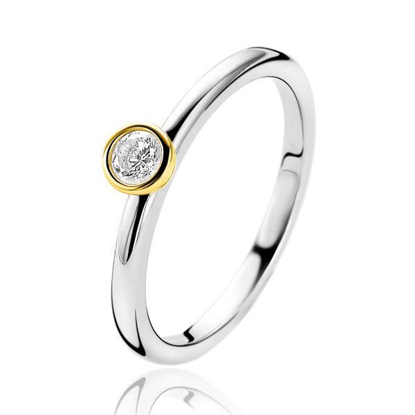 ZINZI ring bicolor ZIR1177Y54