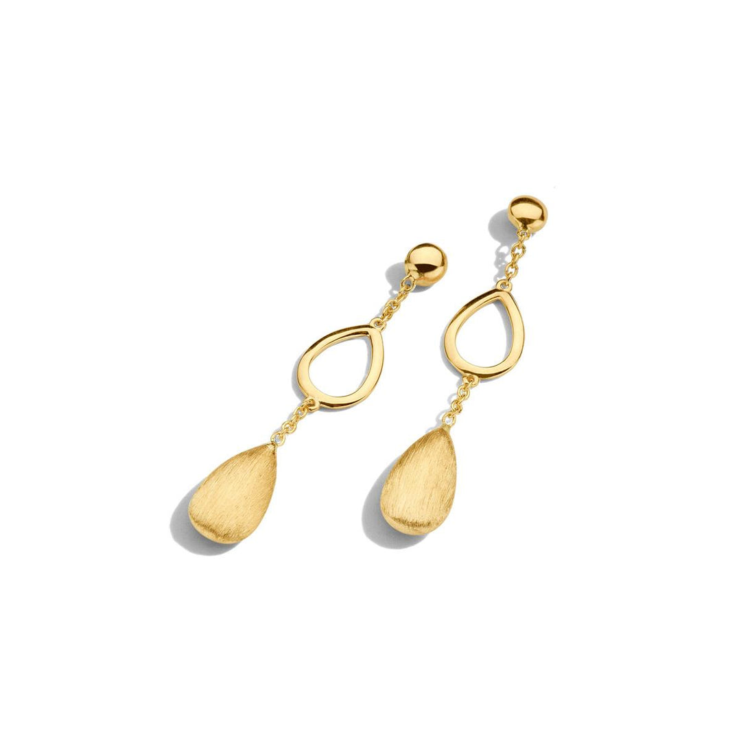 18 kt oorhangers druppelvorm 059597