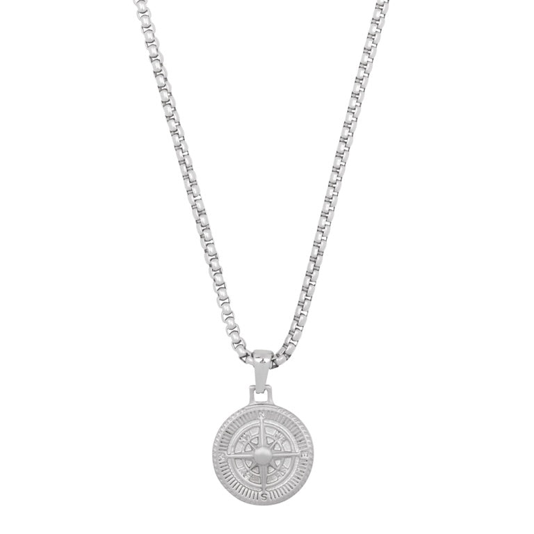 Aze Jewels Necklace Boussole - Inox Collier 70+10cm AZ-NL005-A-080