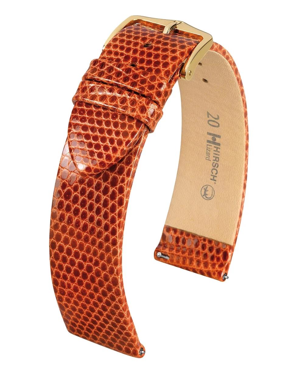 HIRSCH LIZARD M GOLDEN BROWN SHINY LIZARD 16/14MM