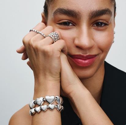 Pandora Moments 793439C00 bedel met hartje van zilver – graveerbaar