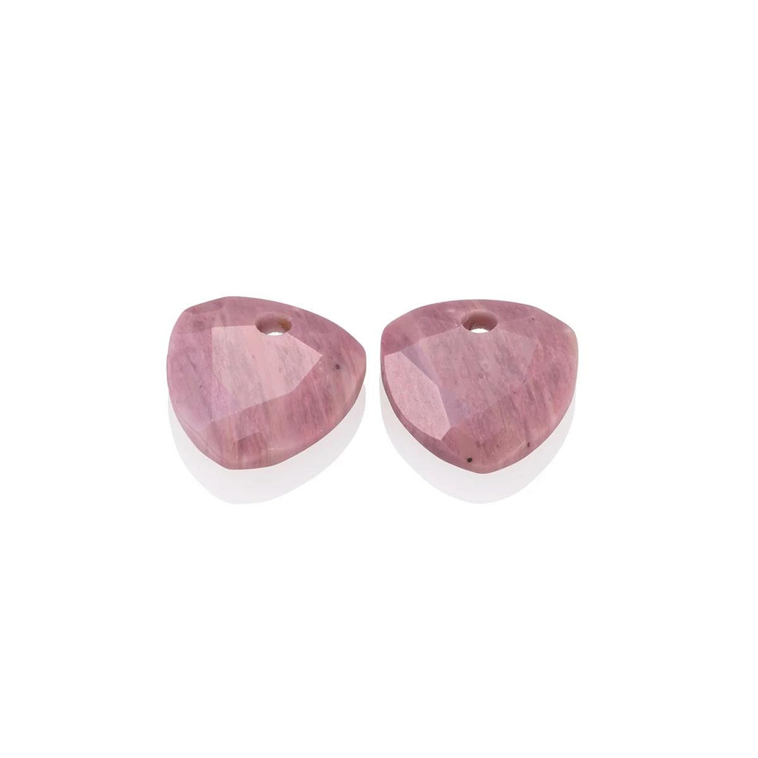 Earstones | Trillion Cut - Pink Rhodonite EAGEM24-TRI