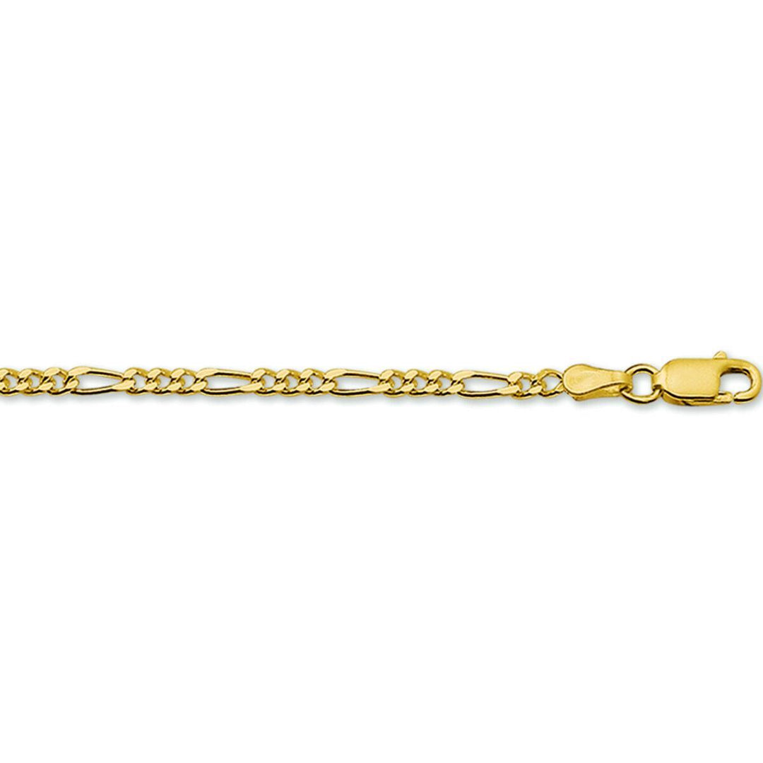 14 kt collier figaro 2,5 mm 60 cm