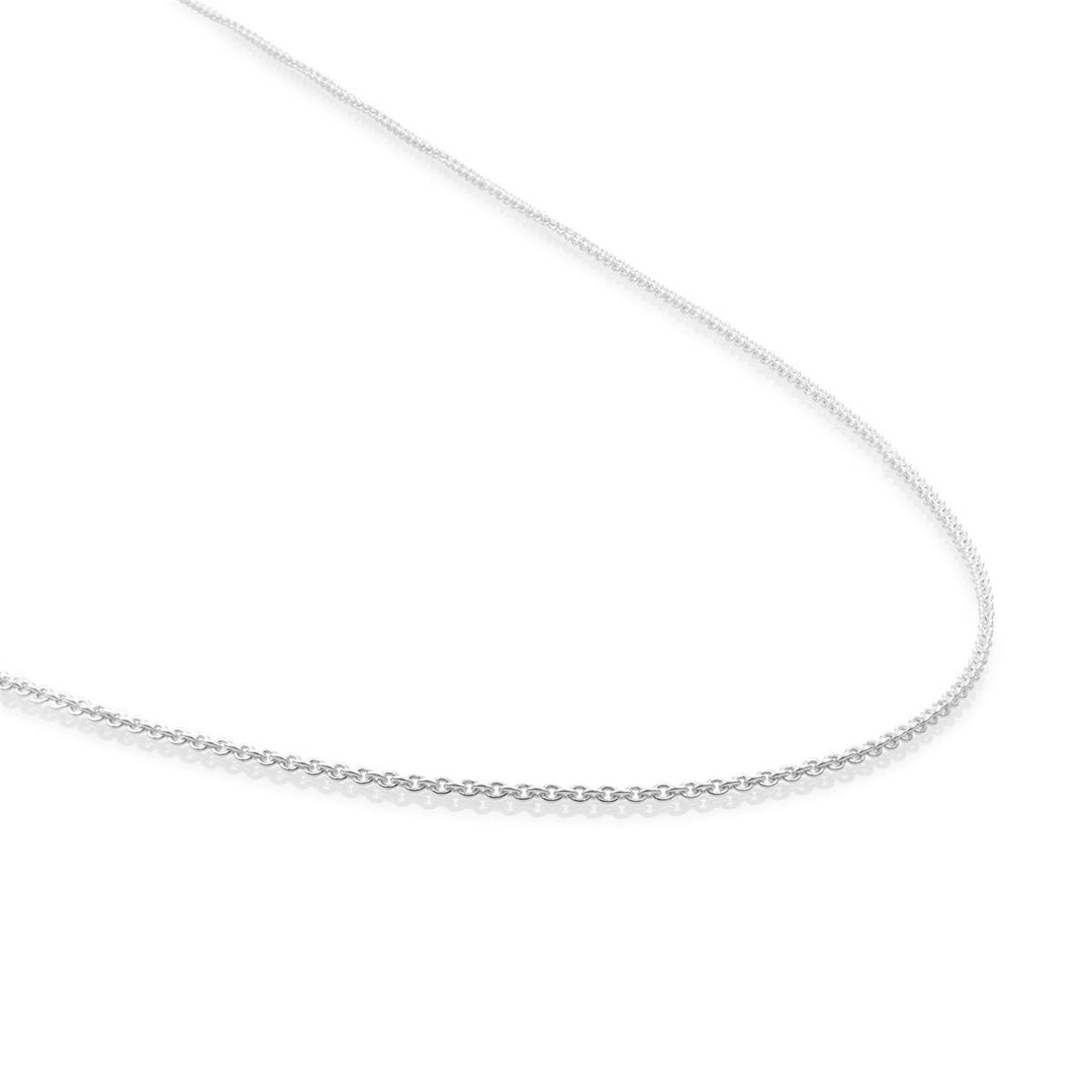 Sparkling anchor necklace | silver 50cm 1.5mm SNSM050