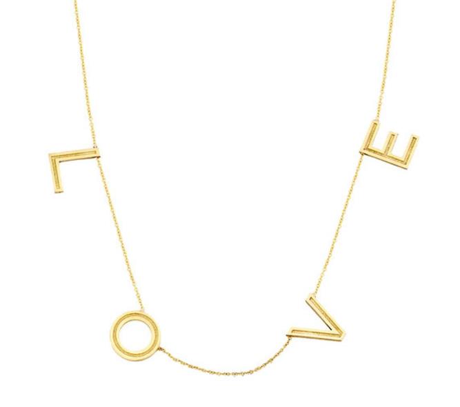 14 kt Love collier