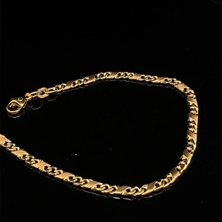 14 kt massieve fantasie armband 19 cm