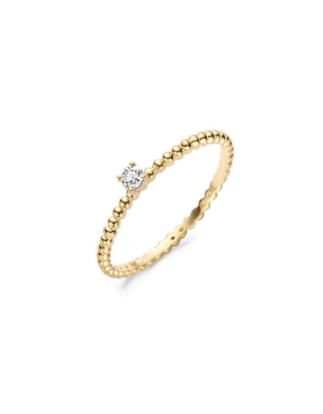 Ring 1215YZI - 14k Geelgoud met zirkonia