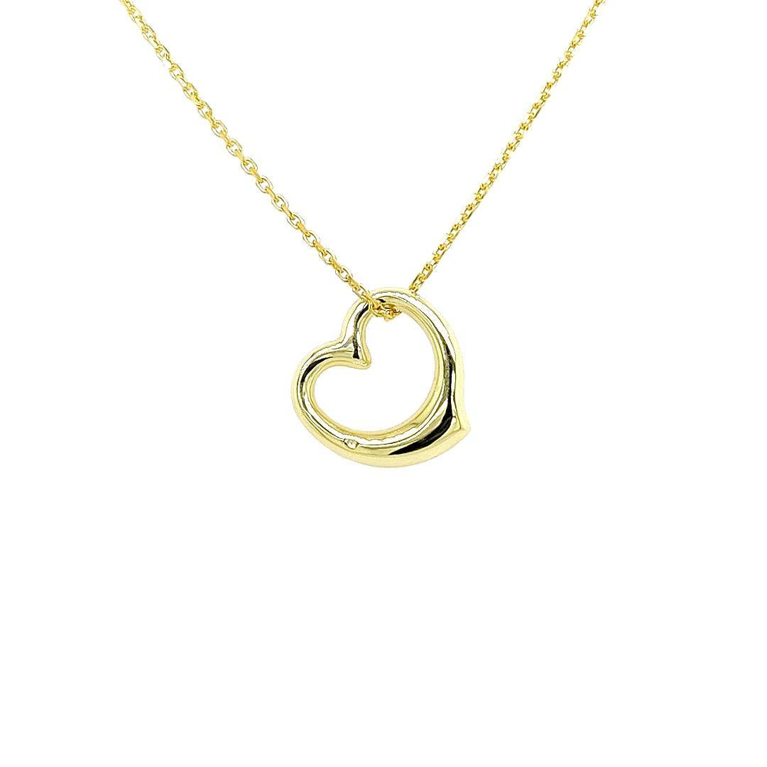 Geelgouden harthanger met Diamant 0,02 karaat