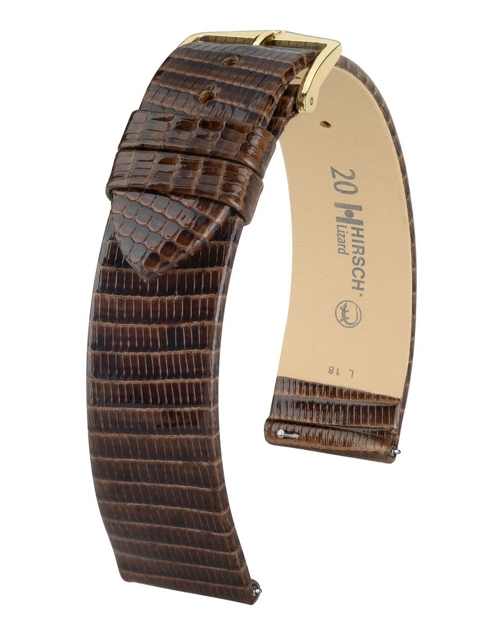 HIRSCH LIZARD M BROWN SHINY LIZARD 18/16MM