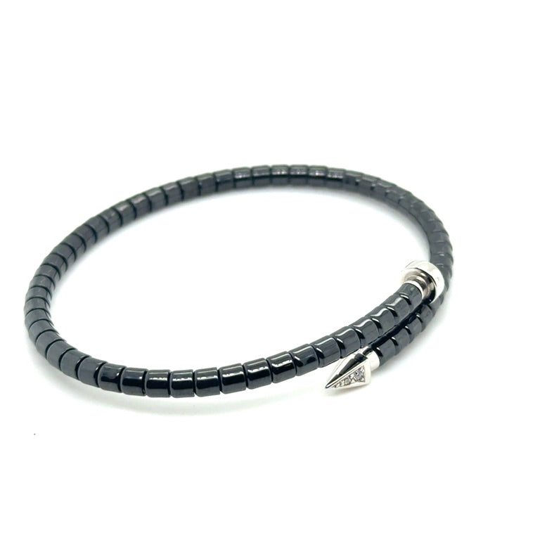 Orotech 18kt Armband Zwart Ceramic B10-22SYW 0.03ct