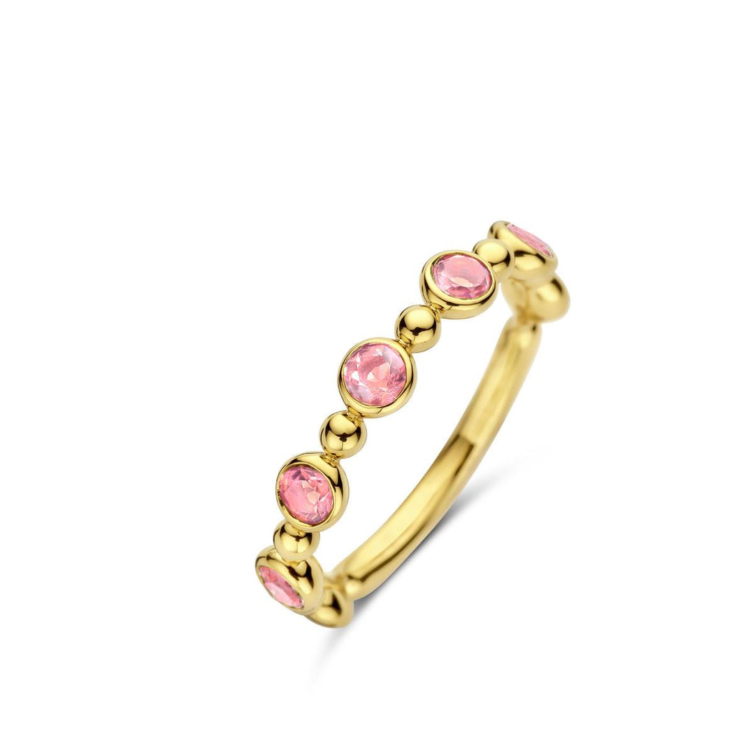 **Eolo Ring in 18 Karaat Geelgoud met Roze Toermalijn – 066593R**