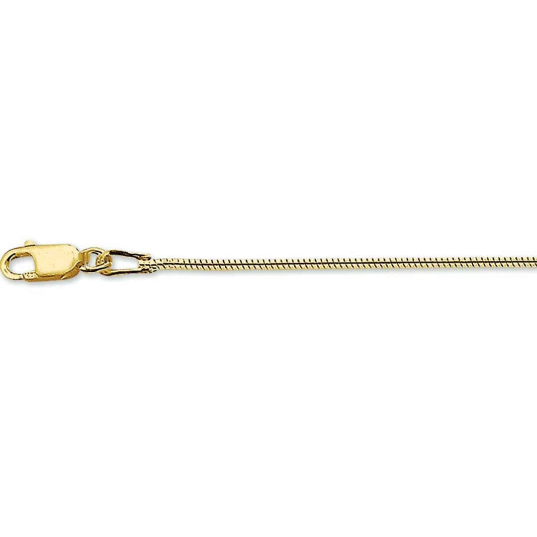 collier slang collier rond 1,8 mm 42 cm 14 kt goud