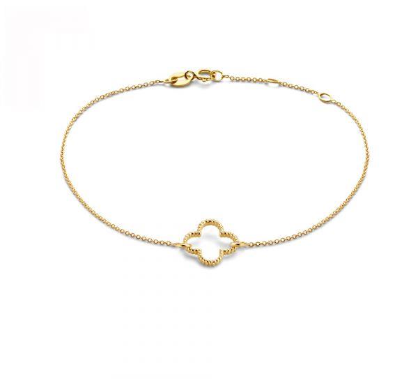 Just Franky Iconic vintage clover gold