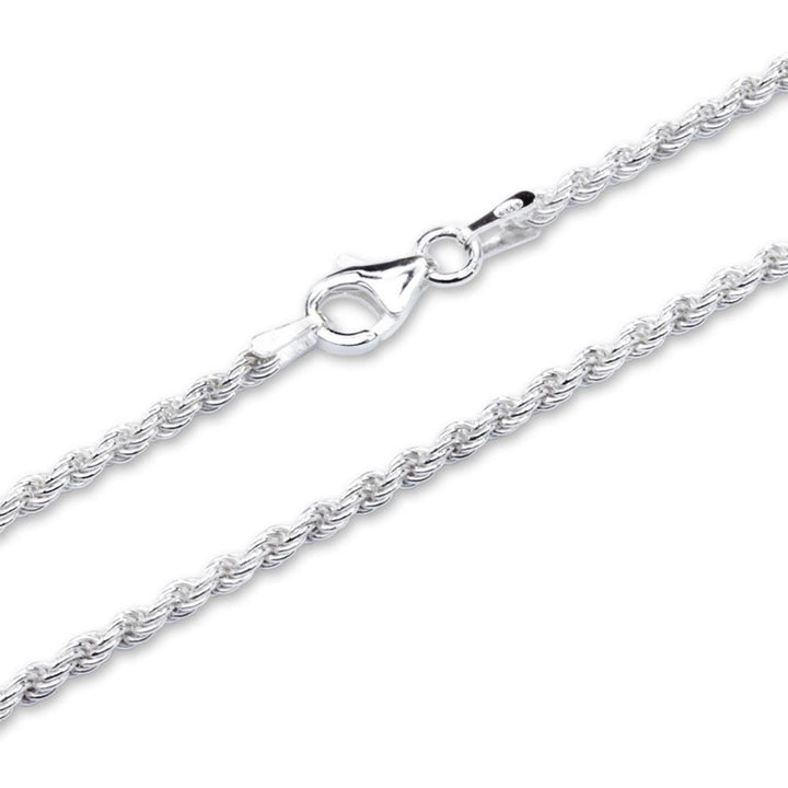 Zilveren Massief Koord Collier 4 mm – 50 cm