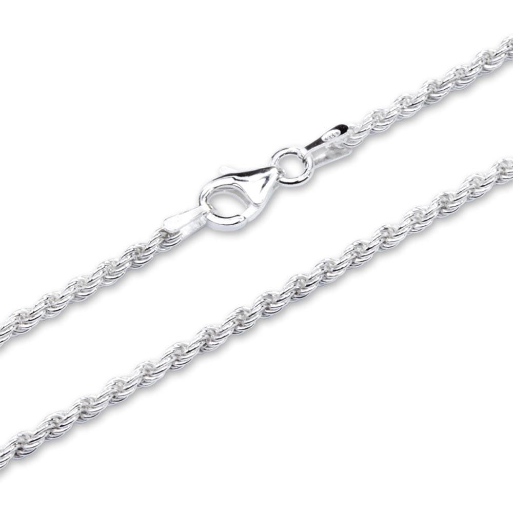 Zilveren Massief Koord Collier 4 mm – 50 cm