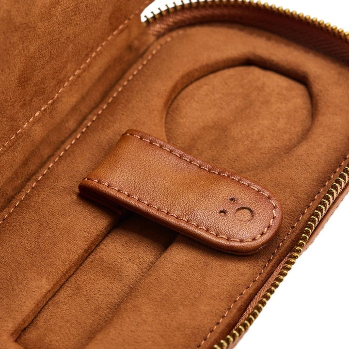 WOLF1834 Brogue 2 Piece Watch Zip Case – 443406