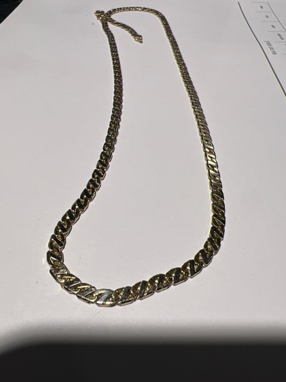 14 kt valkenoog 3.8 mm 50 cm collier