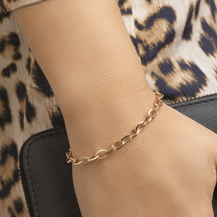 14 Karaat Roségouden Anker Armband – 5,7 mm – 19 cm