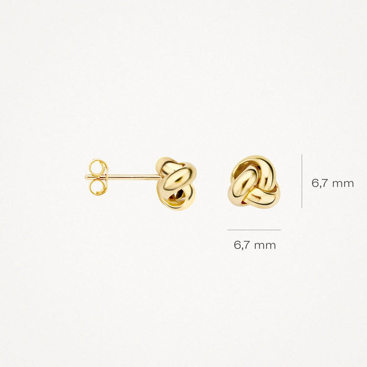 14k Geelgouden Oorknoppen Blush  7157YGO
