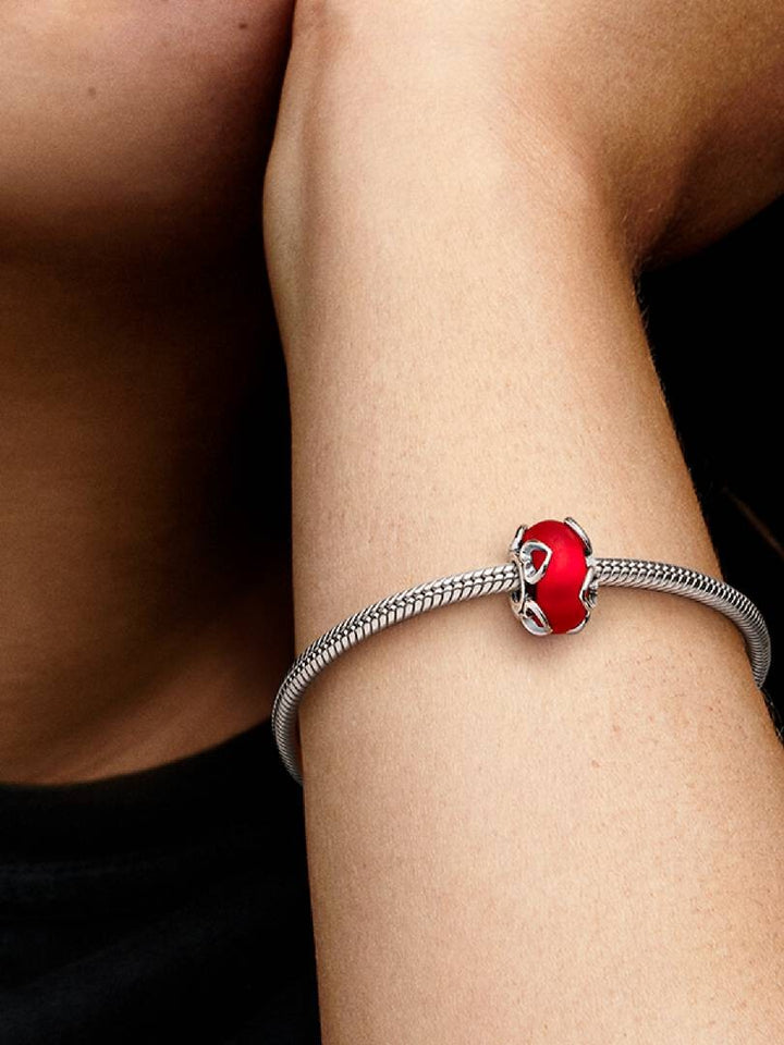 Pandora Matrode muranoglas en hartenbedel 792497C01