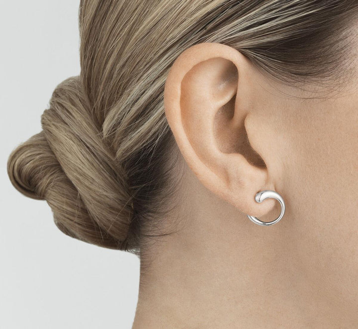 Georg Jensen zilveren Mercy oorknoppen, 10015149