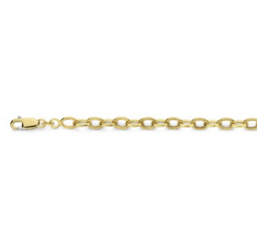 Fjory Massief Gouden Anker Armband 40-ANKG05.019 – 19 cm