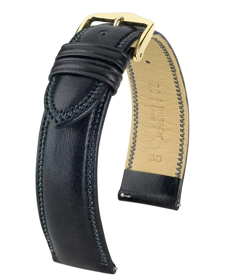 HIRSCH ASCOT L BLACK SHINY CALF 20/18MM