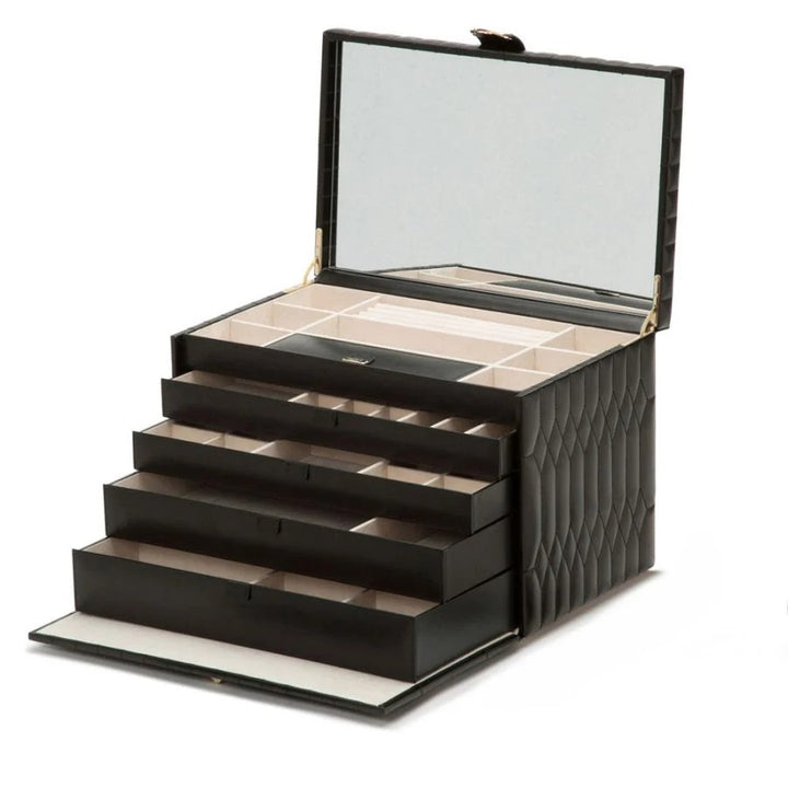 WOLF1834 CAROLINE GROOT JUWELENKIST - 329571 - ZWART