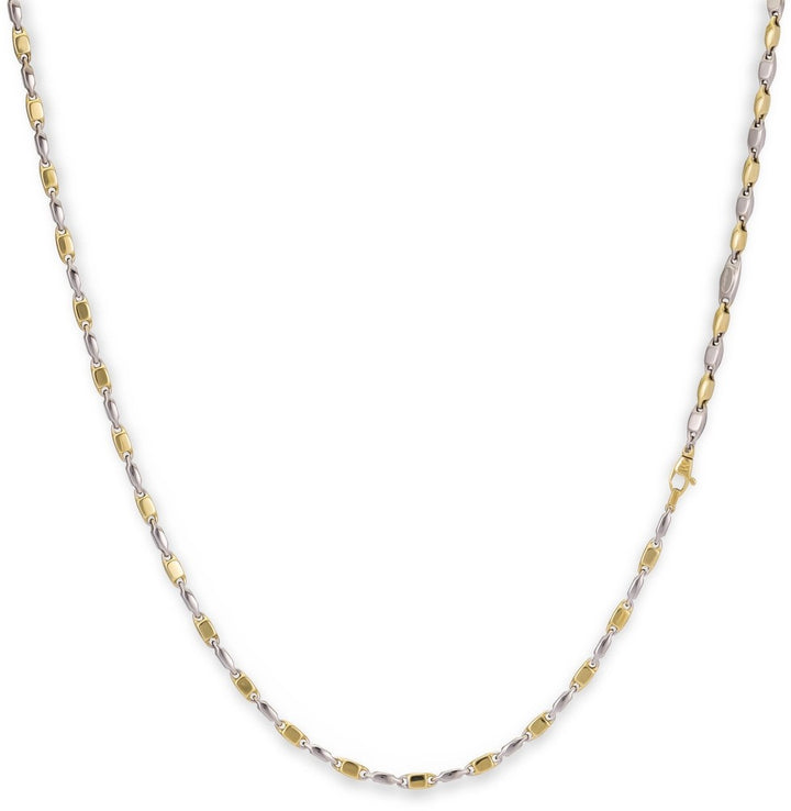 Monzario 14 kt bicolor collier 1182-C BIC 45 cm